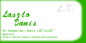 laszlo danis business card